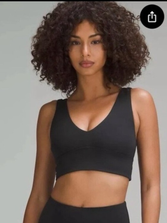 lululemon athletica Tops - 🖤 lululemon Black Embossed Align Bra & Free Tote size 6